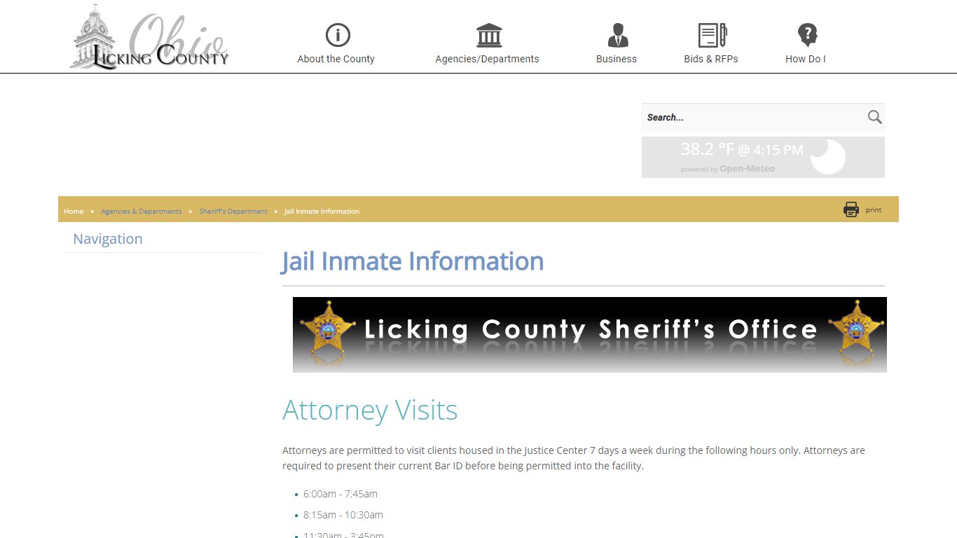 Licking County - Jail Inmate Information